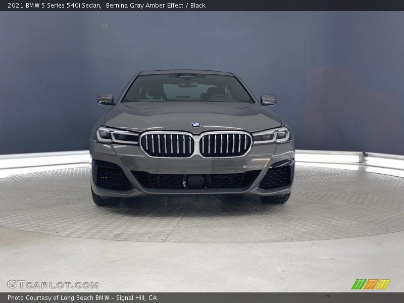 Bernina Gray Amber Effect / Black 2021 BMW 5 Series 540i Sedan