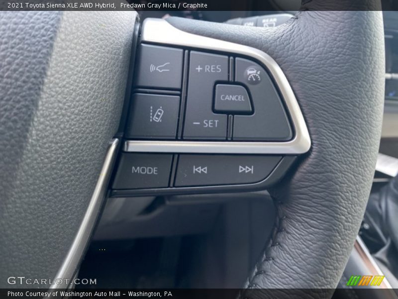 Predawn Gray Mica / Graphite 2021 Toyota Sienna XLE AWD Hybrid