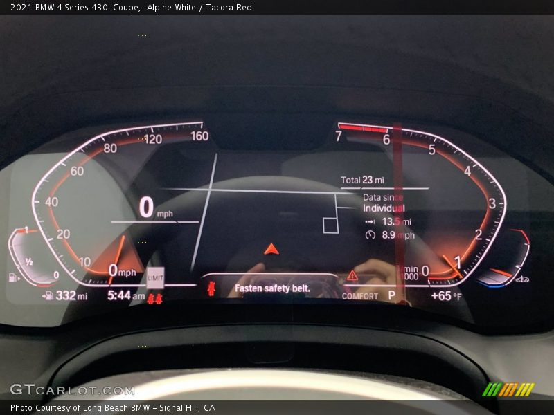 Alpine White / Tacora Red 2021 BMW 4 Series 430i Coupe