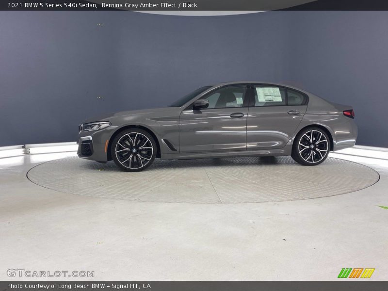 Bernina Gray Amber Effect / Black 2021 BMW 5 Series 540i Sedan