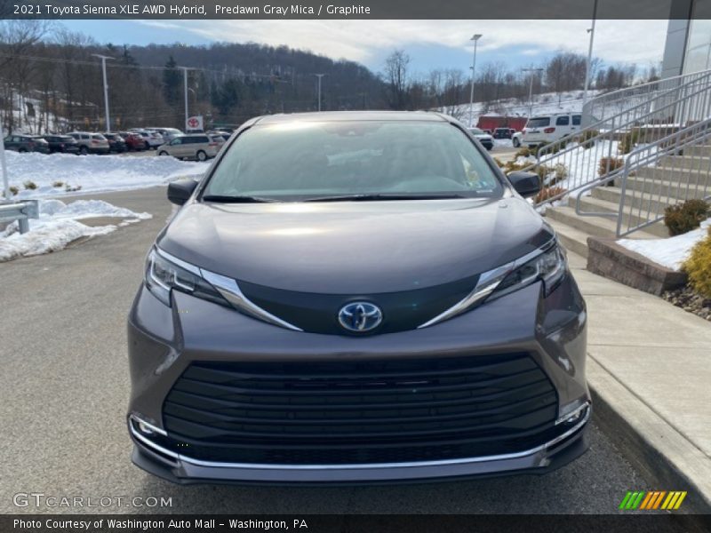 Predawn Gray Mica / Graphite 2021 Toyota Sienna XLE AWD Hybrid