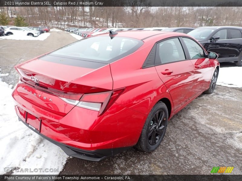 Calypso Red / Medium Gray 2021 Hyundai Elantra SEL