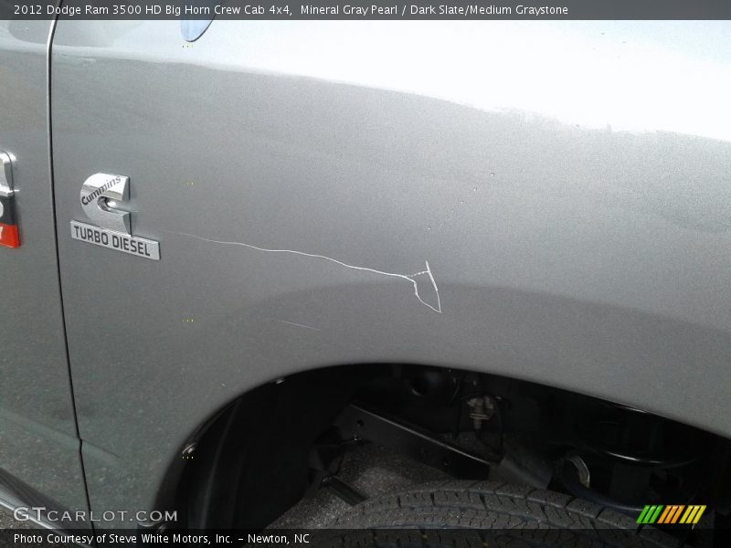 Mineral Gray Pearl / Dark Slate/Medium Graystone 2012 Dodge Ram 3500 HD Big Horn Crew Cab 4x4