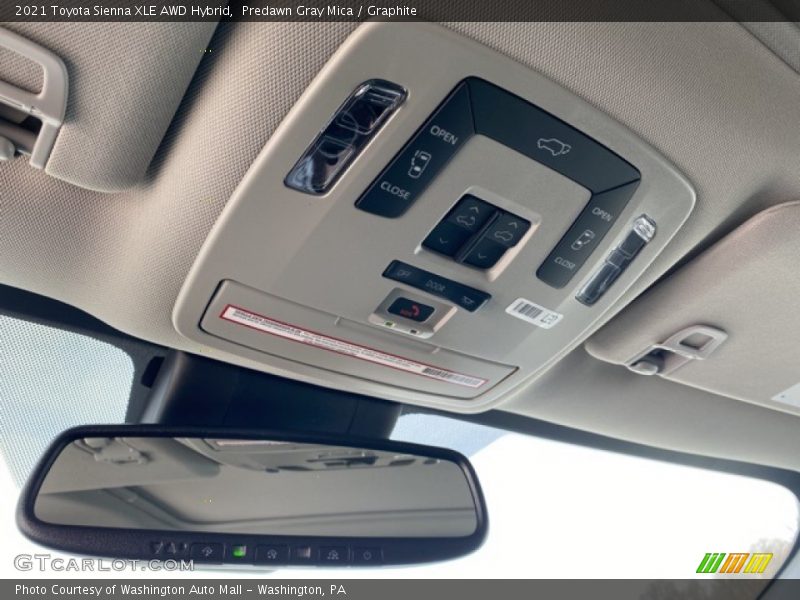 Predawn Gray Mica / Graphite 2021 Toyota Sienna XLE AWD Hybrid