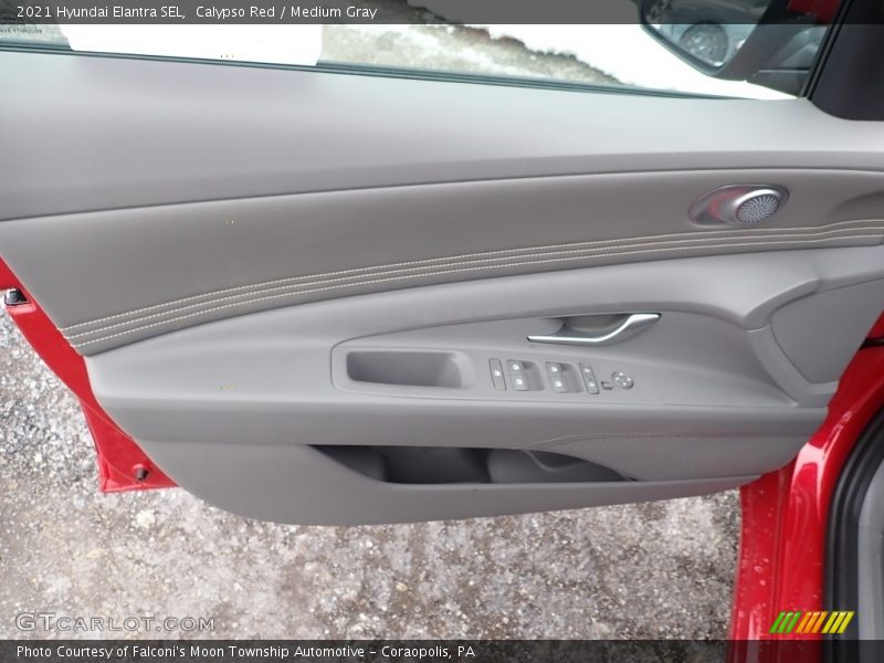 Calypso Red / Medium Gray 2021 Hyundai Elantra SEL