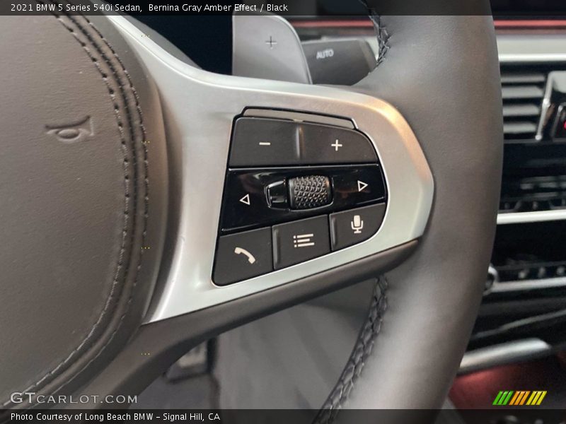 Bernina Gray Amber Effect / Black 2021 BMW 5 Series 540i Sedan