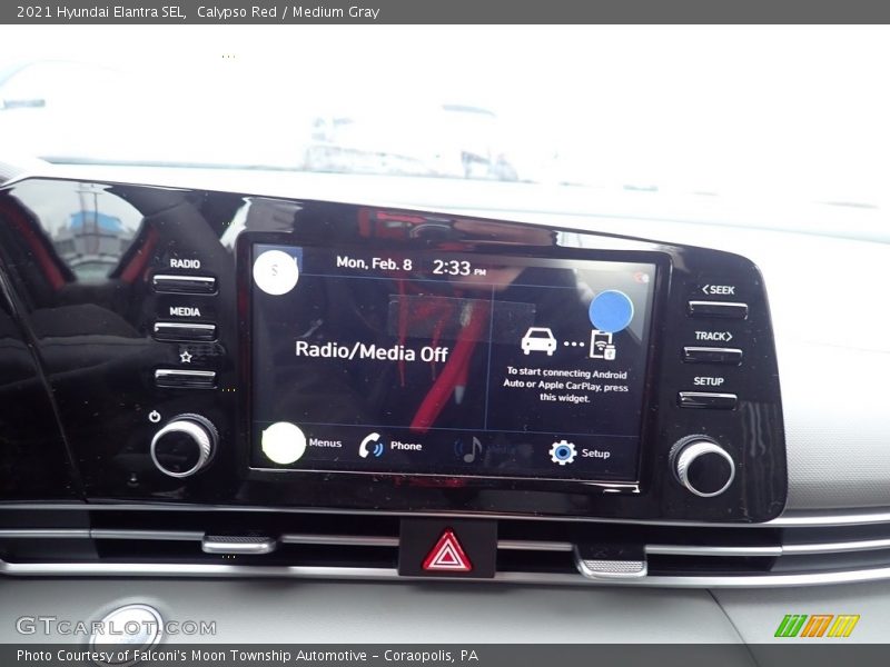 Calypso Red / Medium Gray 2021 Hyundai Elantra SEL