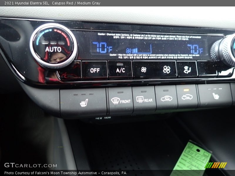 Calypso Red / Medium Gray 2021 Hyundai Elantra SEL