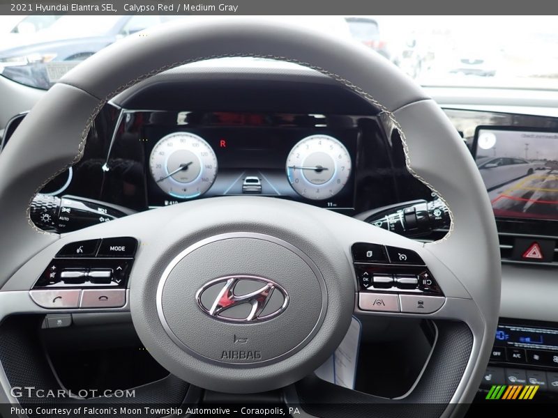 Calypso Red / Medium Gray 2021 Hyundai Elantra SEL