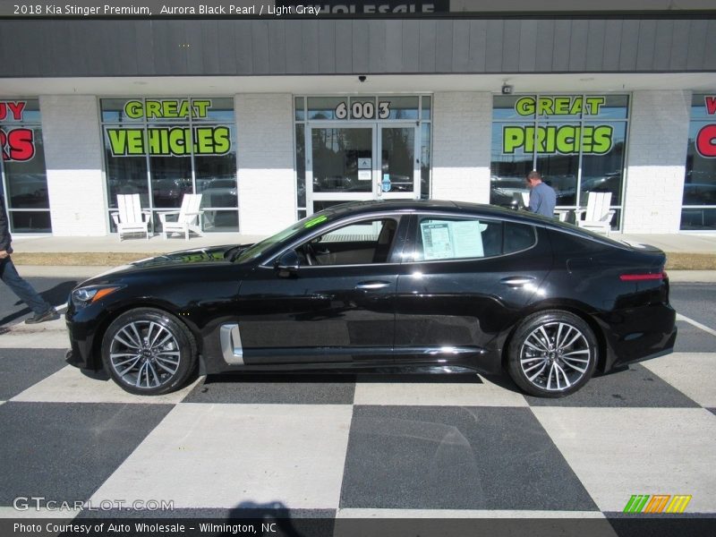 Aurora Black Pearl / Light Gray 2018 Kia Stinger Premium
