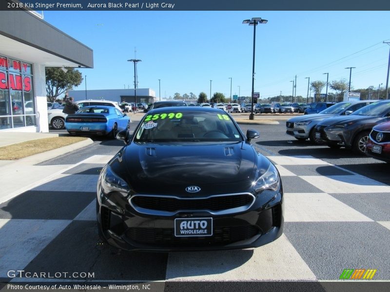 Aurora Black Pearl / Light Gray 2018 Kia Stinger Premium