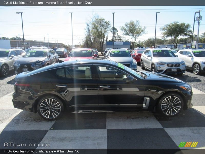 Aurora Black Pearl / Light Gray 2018 Kia Stinger Premium