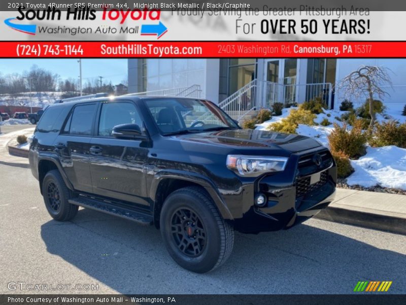 Midnight Black Metallic / Black/Graphite 2021 Toyota 4Runner SR5 Premium 4x4