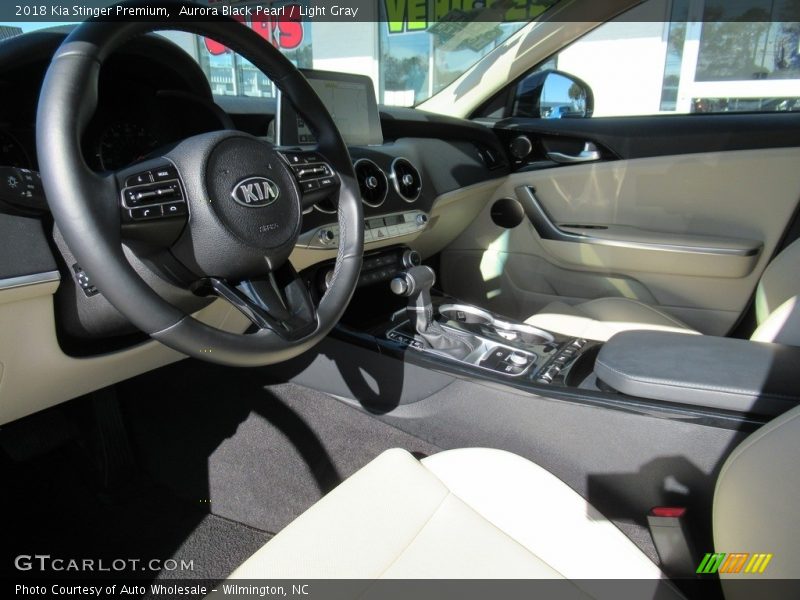 Aurora Black Pearl / Light Gray 2018 Kia Stinger Premium