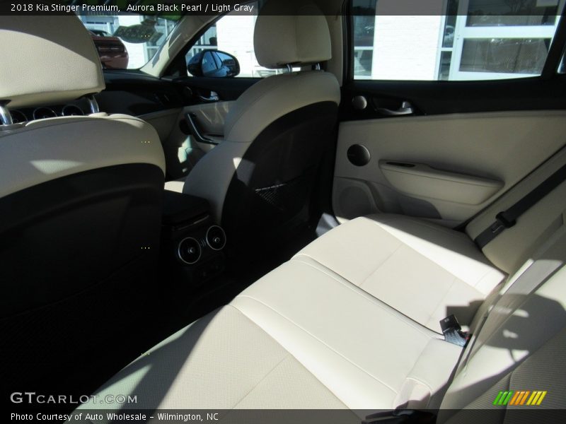 Aurora Black Pearl / Light Gray 2018 Kia Stinger Premium