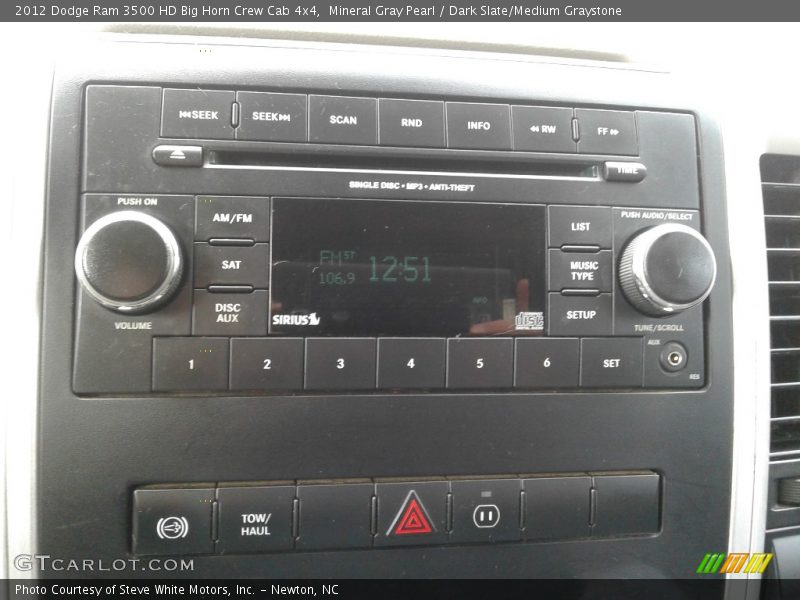 Mineral Gray Pearl / Dark Slate/Medium Graystone 2012 Dodge Ram 3500 HD Big Horn Crew Cab 4x4