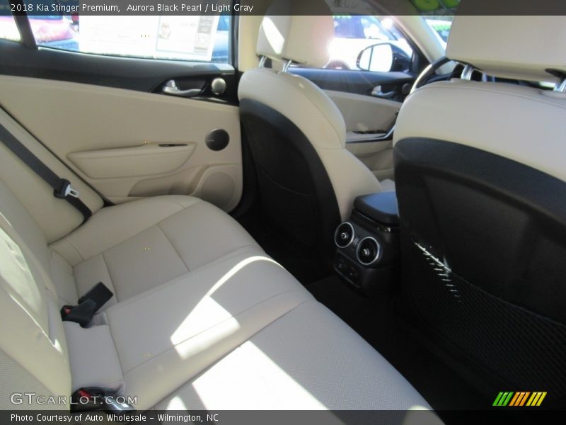 Aurora Black Pearl / Light Gray 2018 Kia Stinger Premium