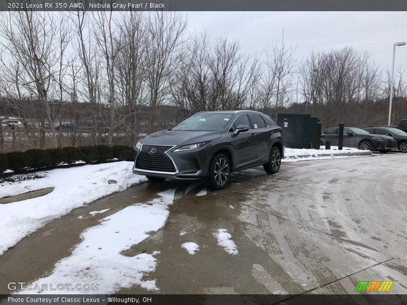Nebula Gray Pearl / Black 2021 Lexus RX 350 AWD