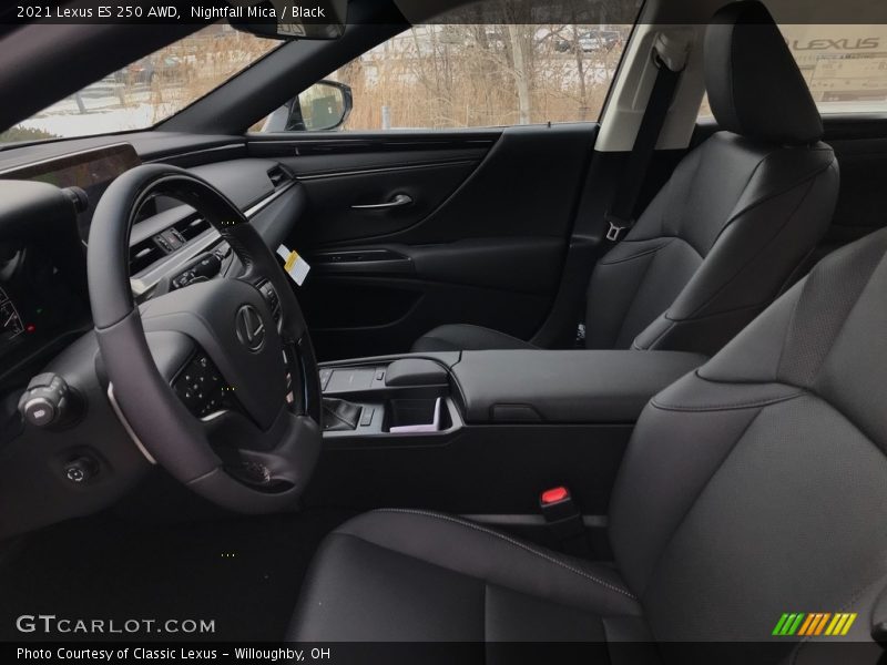 Nightfall Mica / Black 2021 Lexus ES 250 AWD