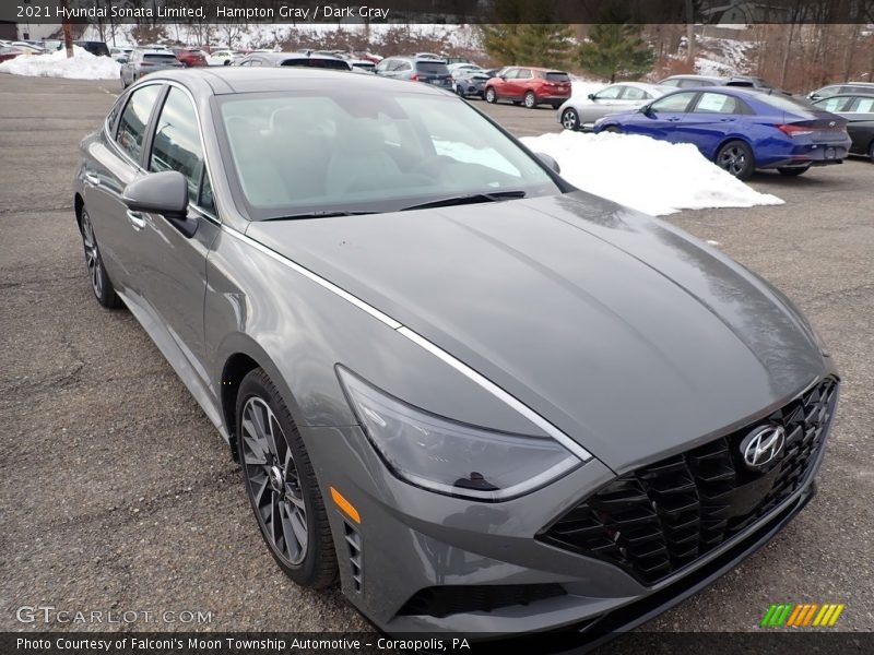 Hampton Gray / Dark Gray 2021 Hyundai Sonata Limited