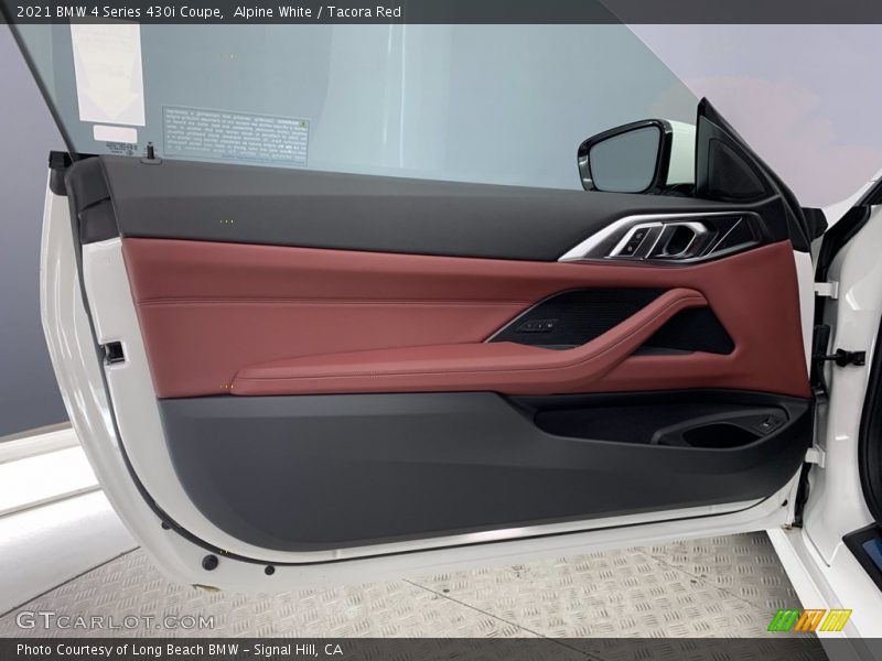 Alpine White / Tacora Red 2021 BMW 4 Series 430i Coupe
