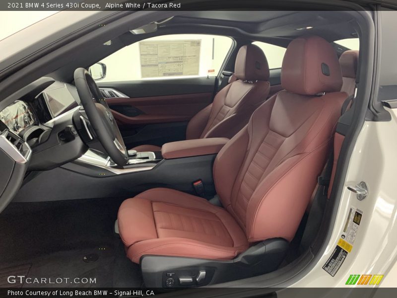 Alpine White / Tacora Red 2021 BMW 4 Series 430i Coupe