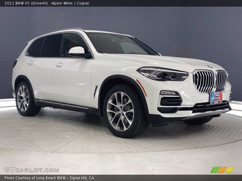 Alpine White / Cognac 2021 BMW X5 sDrive40i