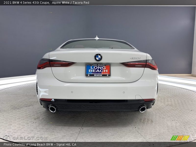 Alpine White / Tacora Red 2021 BMW 4 Series 430i Coupe