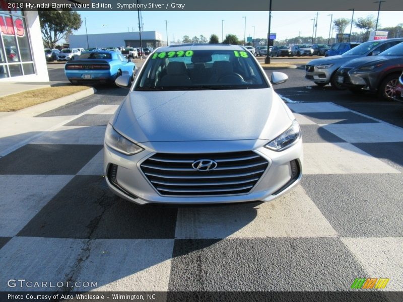 Symphony Silver / Gray 2018 Hyundai Elantra Value Edition