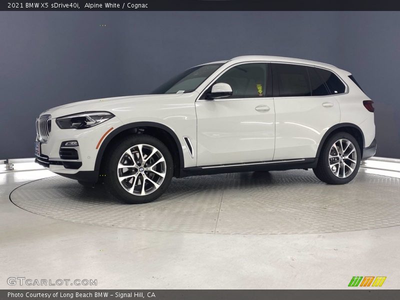 Alpine White / Cognac 2021 BMW X5 sDrive40i