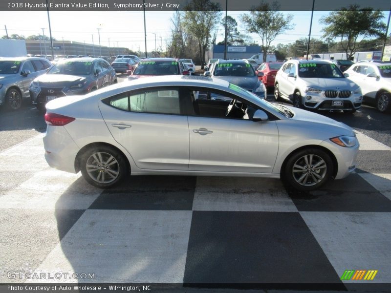 Symphony Silver / Gray 2018 Hyundai Elantra Value Edition