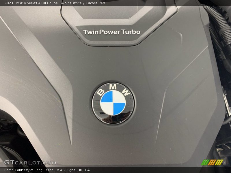 Alpine White / Tacora Red 2021 BMW 4 Series 430i Coupe