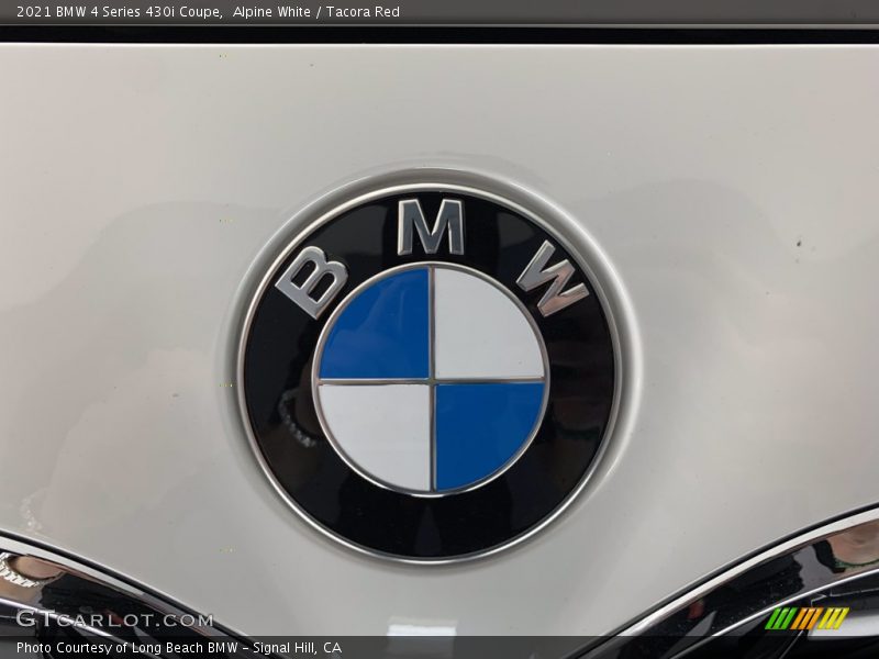 Alpine White / Tacora Red 2021 BMW 4 Series 430i Coupe