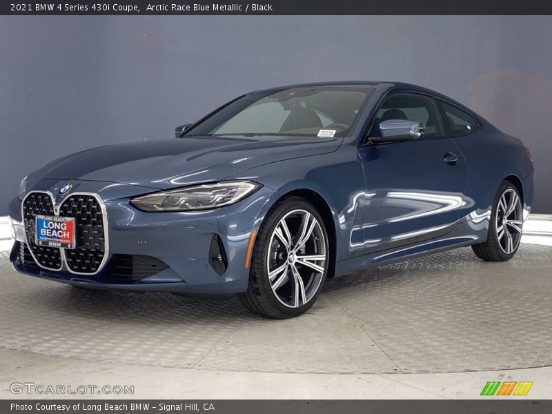 Arctic Race Blue Metallic / Black 2021 BMW 4 Series 430i Coupe