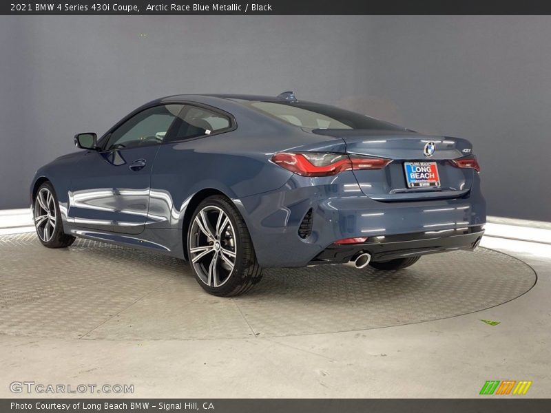 Arctic Race Blue Metallic / Black 2021 BMW 4 Series 430i Coupe