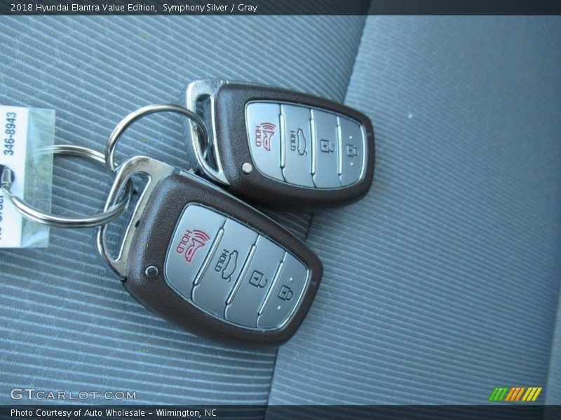 Symphony Silver / Gray 2018 Hyundai Elantra Value Edition