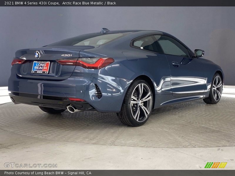 Arctic Race Blue Metallic / Black 2021 BMW 4 Series 430i Coupe