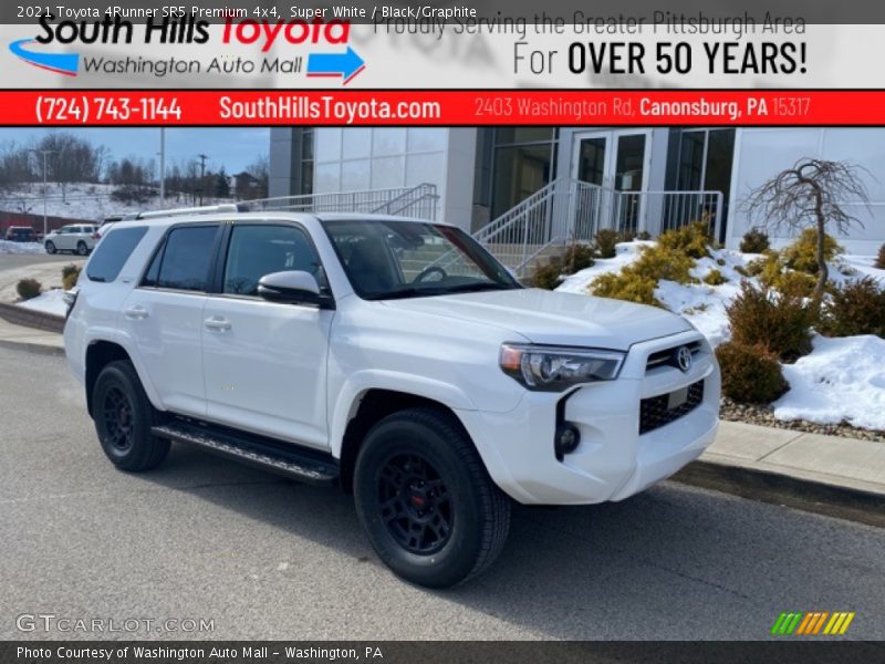 Super White / Black/Graphite 2021 Toyota 4Runner SR5 Premium 4x4