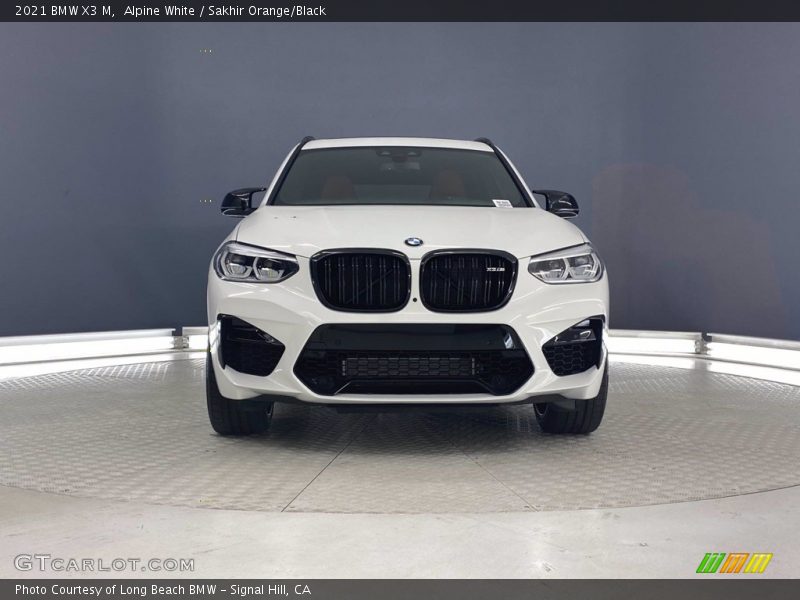 Alpine White / Sakhir Orange/Black 2021 BMW X3 M