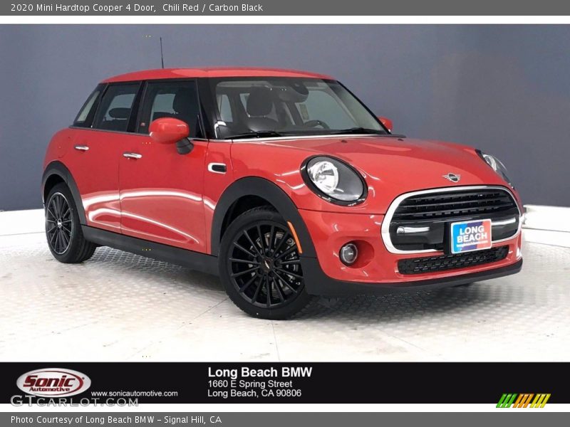 Chili Red / Carbon Black 2020 Mini Hardtop Cooper 4 Door