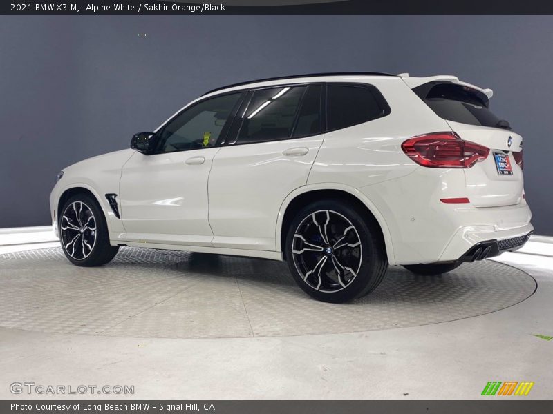 Alpine White / Sakhir Orange/Black 2021 BMW X3 M