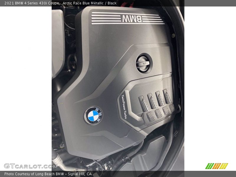 Arctic Race Blue Metallic / Black 2021 BMW 4 Series 430i Coupe