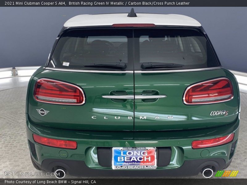 British Racing Green IV Metallic / Carbon Black/Cross Punch Leather 2021 Mini Clubman Cooper S All4