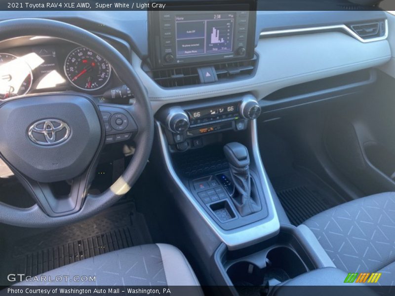 Super White / Light Gray 2021 Toyota RAV4 XLE AWD