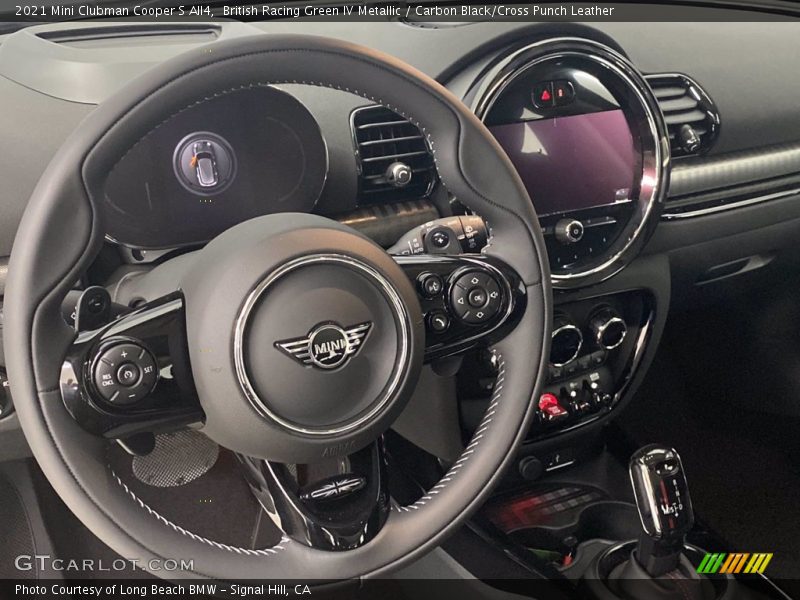 British Racing Green IV Metallic / Carbon Black/Cross Punch Leather 2021 Mini Clubman Cooper S All4