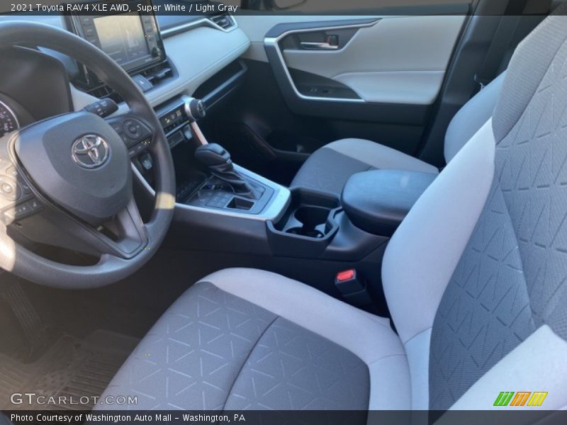 Super White / Light Gray 2021 Toyota RAV4 XLE AWD