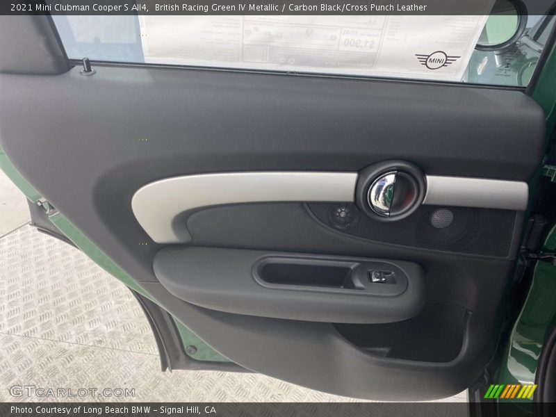 British Racing Green IV Metallic / Carbon Black/Cross Punch Leather 2021 Mini Clubman Cooper S All4