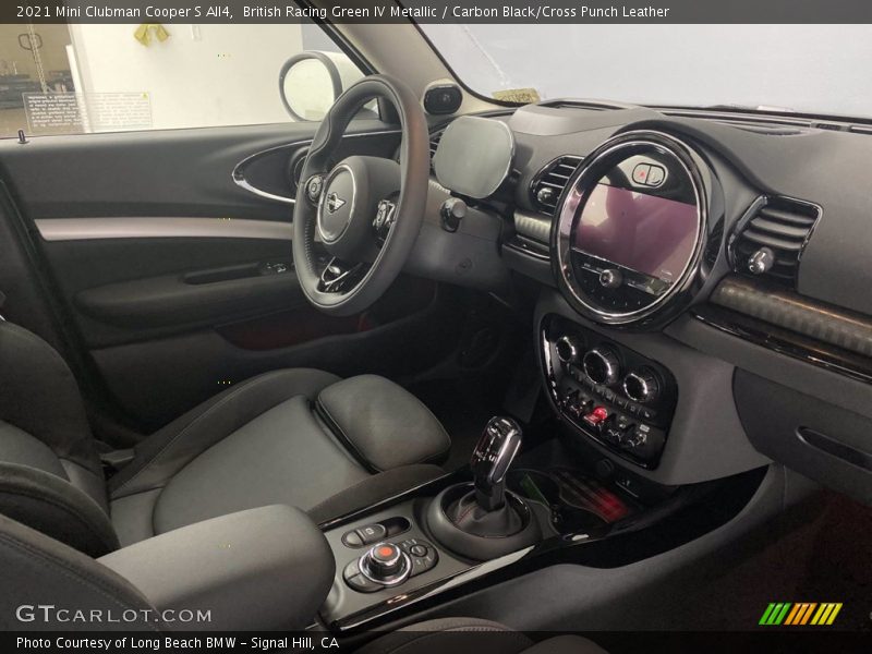 British Racing Green IV Metallic / Carbon Black/Cross Punch Leather 2021 Mini Clubman Cooper S All4