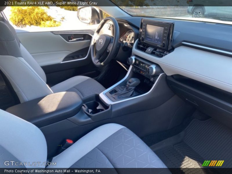 Super White / Light Gray 2021 Toyota RAV4 XLE AWD