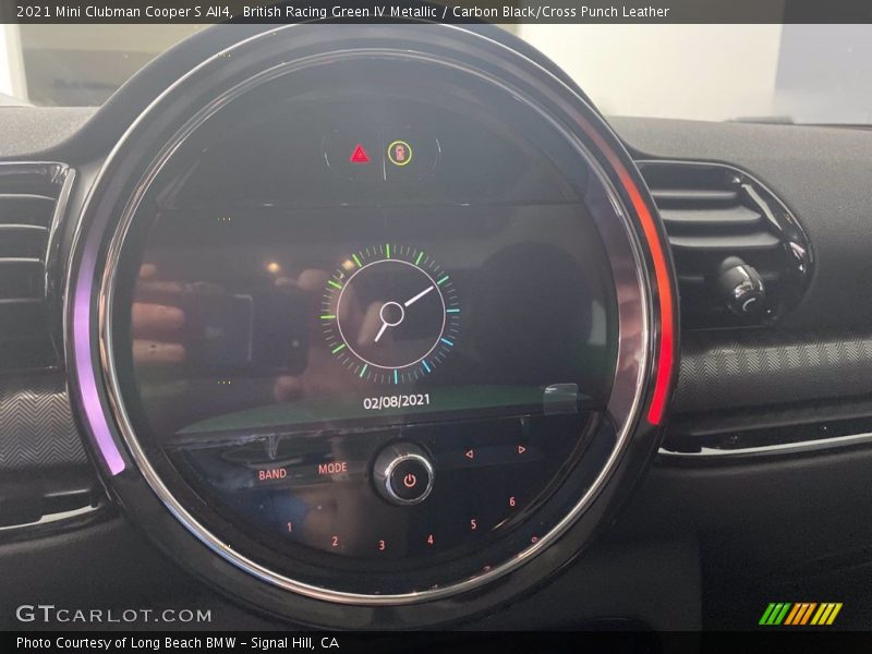 British Racing Green IV Metallic / Carbon Black/Cross Punch Leather 2021 Mini Clubman Cooper S All4